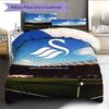 Swansea AFC Pattern Bedding Home Decoration Birthday Gift ( 1 duvet cover + 2 pillowcase, without core),fan merchandise.
