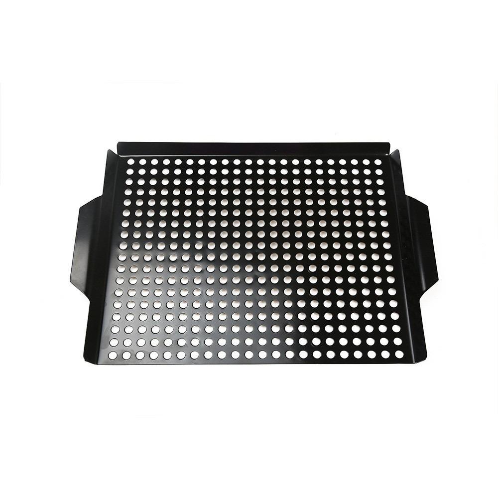 Large Capacity Barbecue Grill Pan Non-Stick Coated Roasting Fish Plate Grill Basket  Picnic