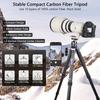 ARTCISE 2024 Design Travel Tripod, супербольшой компактный карбоновый штатив, общая высота 1980 мм, диаметр 40 мм, штатив из углеродного волокна, супервысокая нагрузка