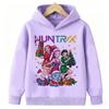 2025 New Kpop Devil Hunter Christmas Edition Children's Hoodie Manga Children's Sportswear Cute Tiger Printed Girl Children's Top