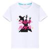 Saja Boys Kawaii Tees Kpop Demon Hunters Print 100%Cotton T Shirt for Kids Boy 10year Cute Tops Anime Short Y2k  Girls Clothes
