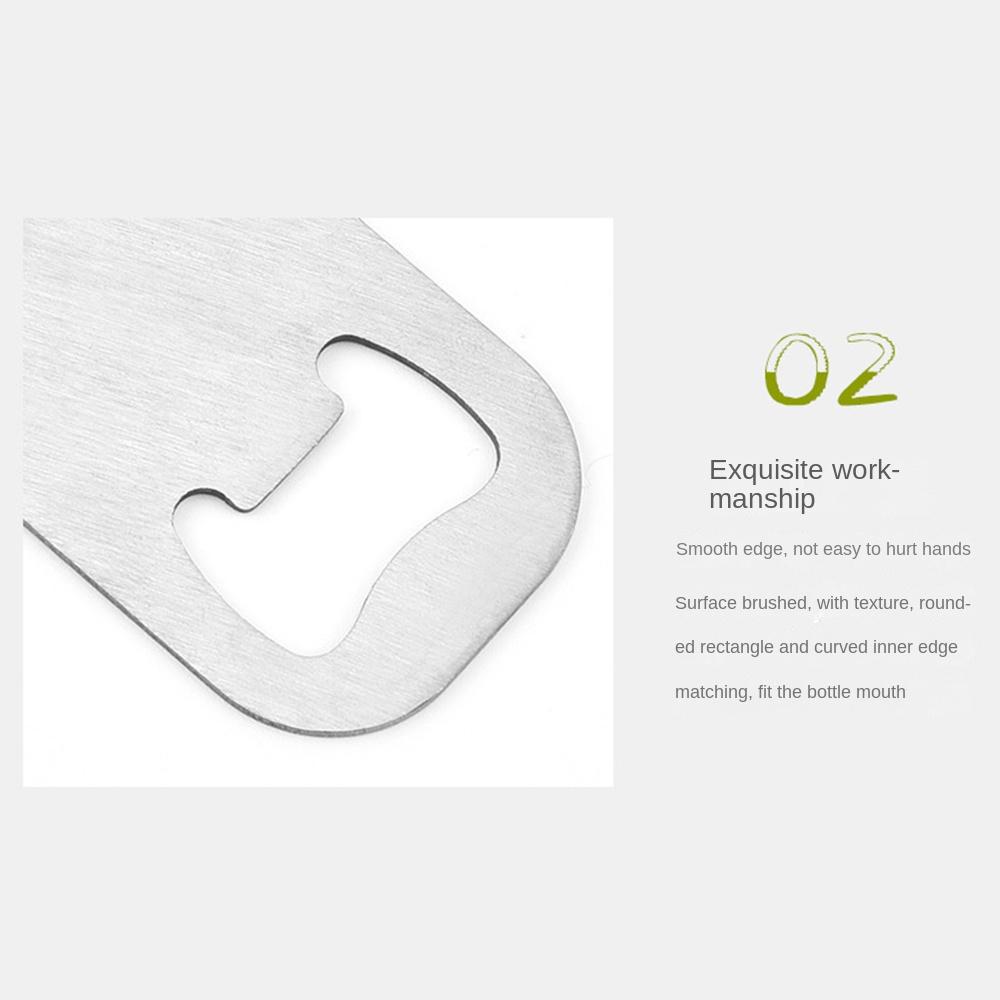 Portable Beverage Opener Stainless Steel Keychain Bottle Opener Fashion Beer Bottle Opener