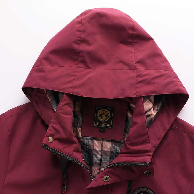 Мужская повседневная куртка парка осенне-зимняя с капюшоном