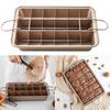 Форма для пирожных со съемными перегородками, прямоугольная пищевая нержавеющая сталь, шоколадный торт, маффины, противень с антипригарным покрытием, резак для листов, кухонные формы для выпечки
