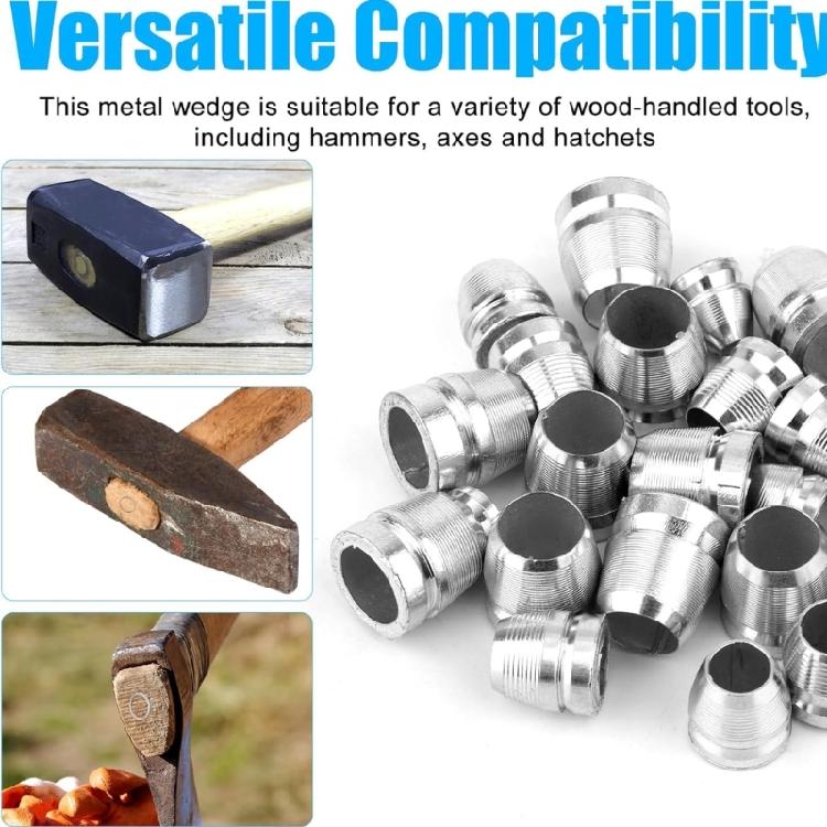 Противоскользящие клинья для крепления рукоятки молотка из нержавеющей стали 3 размера 8 мм 10 мм 12 мм Аксессуары для стабилизации рукоятки топора