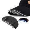 Fishing Travel Hiking Camping Headlamp Hat Clip Lights Headlight Cap Brim Lamp