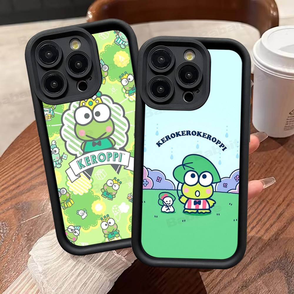 Милый Мультяшный Чехол для Телефона K-Keroppis Для IPhone 11 12 13 16 15 17 14 Pro Max Мягкий Силиконовый Чехол Funda