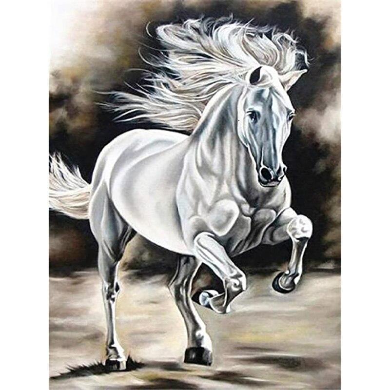DIY 5D алмазная живопись животные вышивка крестиком лошадь Алмазная вышивка полный круглый/дрель смола горный хрусталь мозаика домашний декор