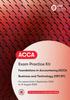 The FIA Business and Technology FBT (ACCA F1) : Practice and Revision Kit Book
