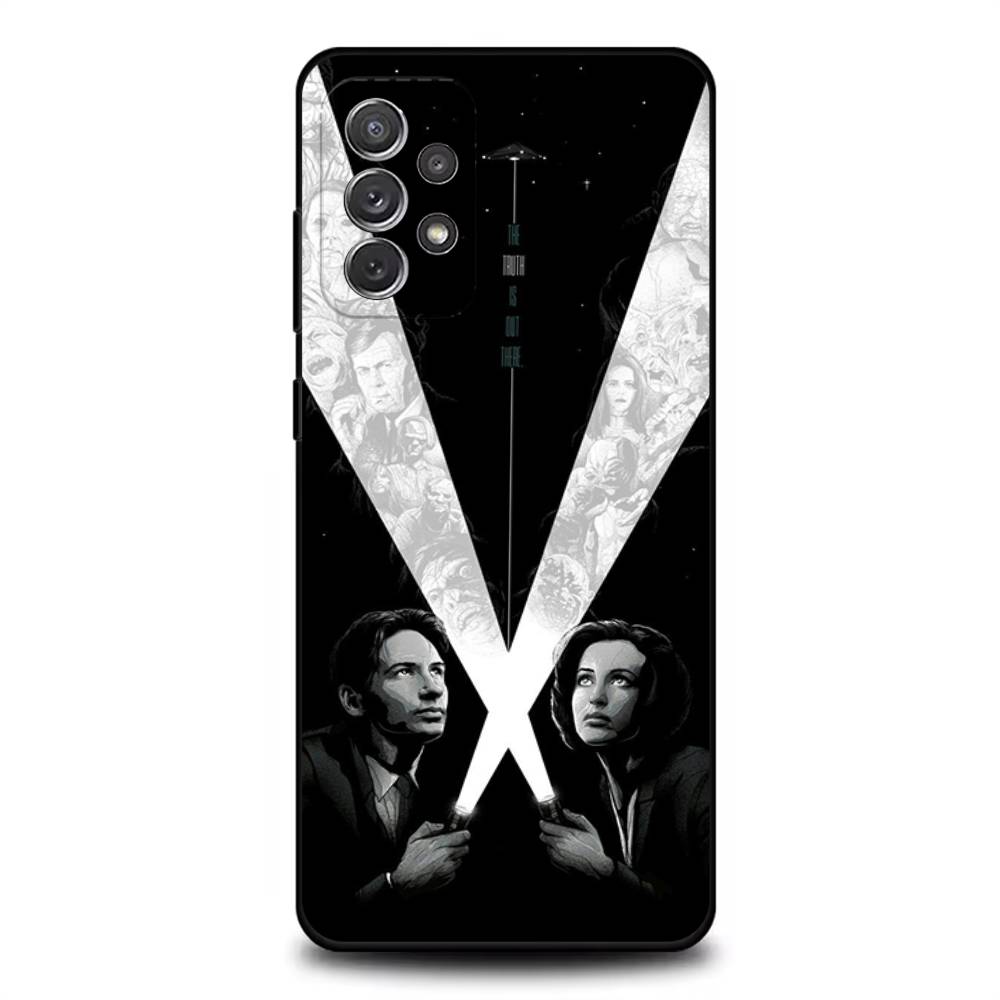 Чехол для телефона из фильма Секретные материалы X-X для Samsung S 25,24,23,22,30,21,10,9,Ultra,Plus,Lite,FE,4,5G Черный Мягкий Чехол