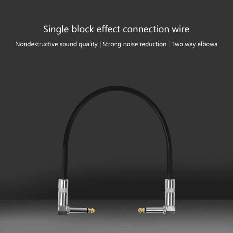 Guitar Effects Connection Cable 6.35 Monoblock Effects Connection Cable Shielded Monoblock Cable 15cm/30cm/50cm