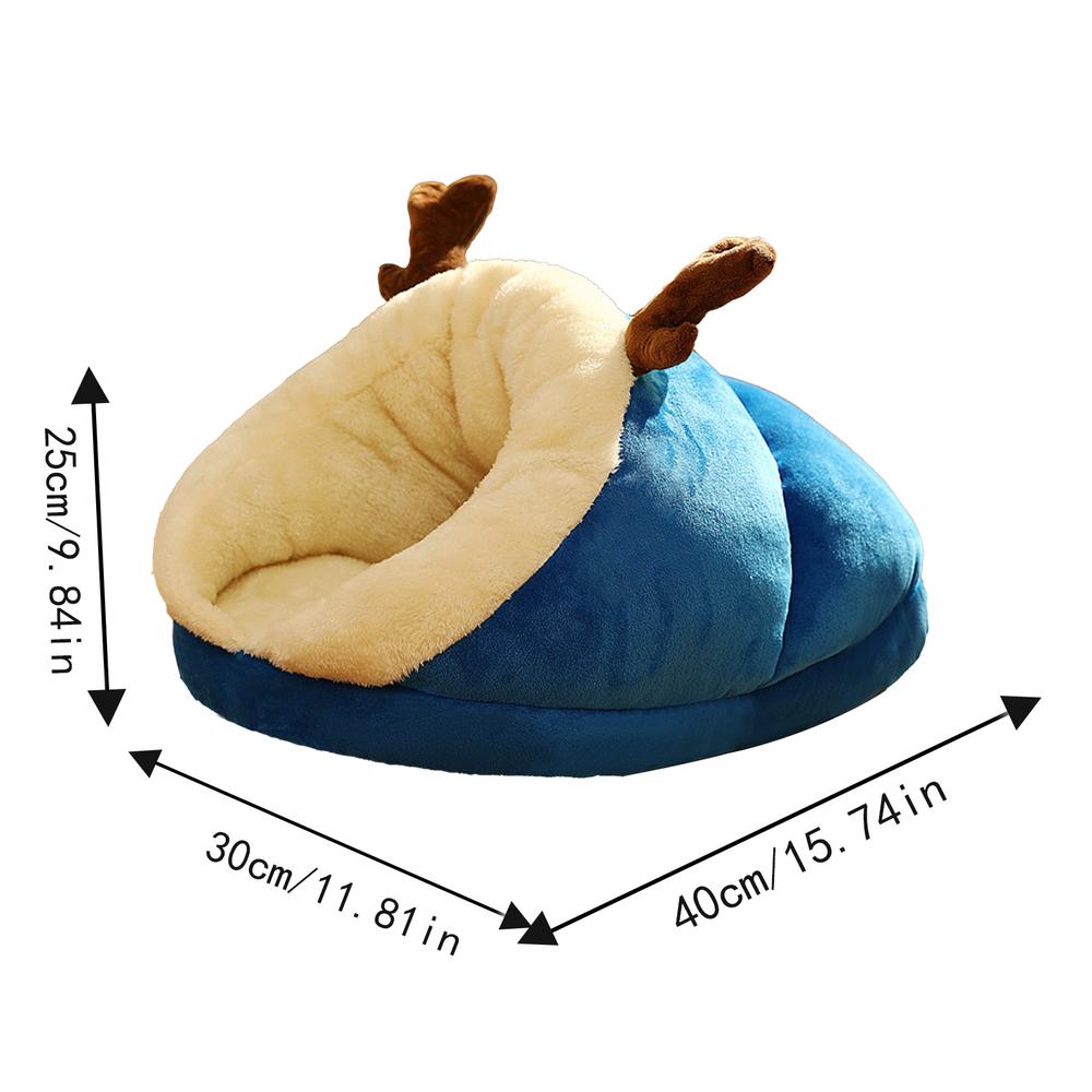 Cat Sleeping Bag Thickened Pet Sleeping Bag Warm Detachable and Washable Round Cat Nest Pet Bed Small Dog House Pet Nest