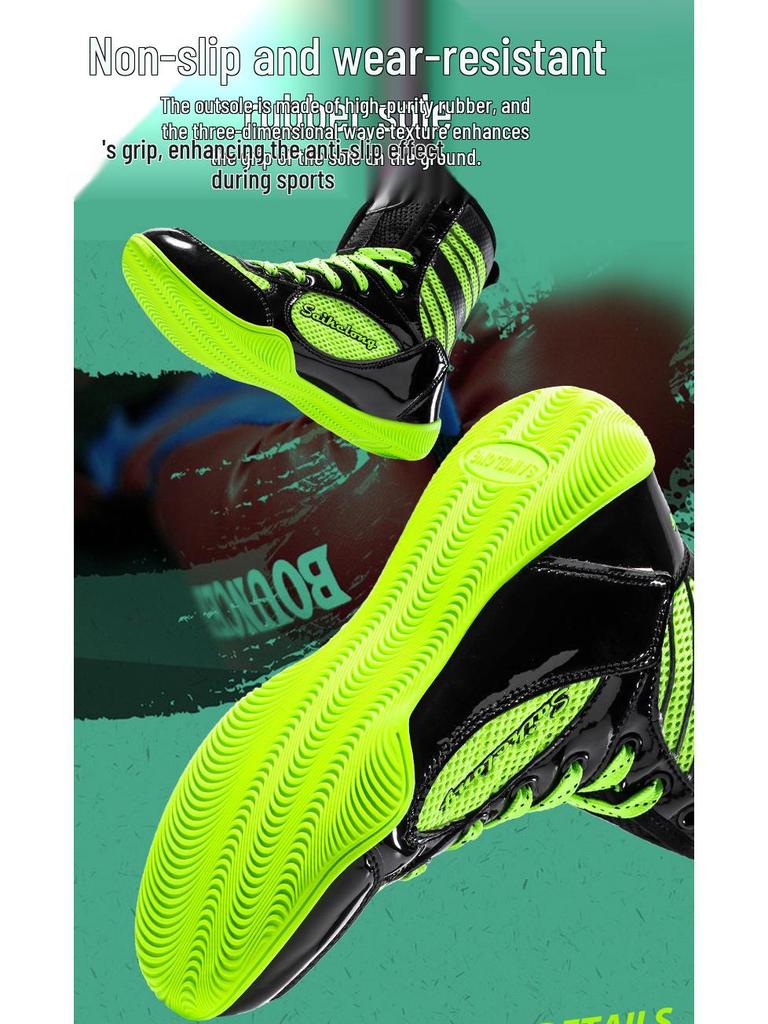 Мужские и детские борцовки и боксерки с высоким верхом для тренировок в зале