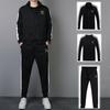 Спортивный костюм для папы среднего возраста, мужская одежда из трех частей на весну и осень, повседневная свободная одежда для папы среднего возраста на осень