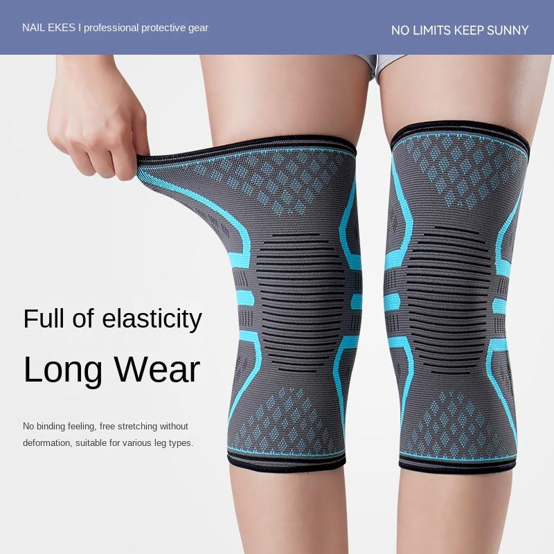 Спортивные наколенники, баскетбол, бадминтон, фитнес, теплая мужская велосипедная защитная экипировка, нейлоновые наколенники оптом для женщин