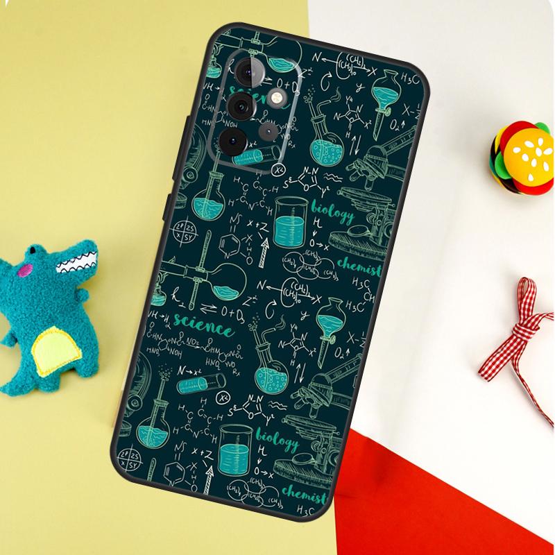Biology and Chemistry For Samsung Galaxy A55 A35 A15 A54 A34 A14 A53 A33 A13 A05 A06 A16 A22 A32 A52 Phone Case