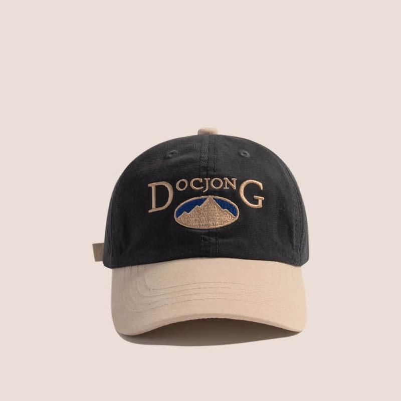 Kids Retro Block Baseball Cap Boys Casual Sun Protection Duckbill Hat Baby Versatile Travel Outdoor Caps