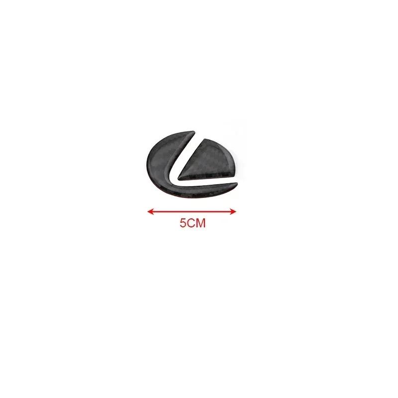 WDM2 2026 Hot Interior Stickers Carbon Fibre Car Steering Wheel Badge Sticker For Lexus RX350 GX460 GS350 IS250 IS350 ES350 ES250 ES