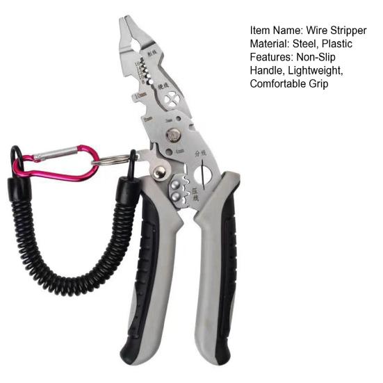 Многофункциональный инструмент для зачистки проводов, щипцы для резки кабеля, плоскогубцы с нескользящей ручкой, плоскогубцы для электрика, инструменты для зачистки кабеля
