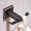 Bath Hardware Sets Black Brushed Bath Cup&Tumbler Holders Europe Toilet Brush Holder Towel Bar Paper Holders Cloth Hook WF-92500