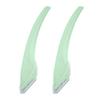 Eyebrow Trimmers Meniscus Shaped Portable Anti-Scratch Blades Eyebrow Razor with Protective Cover