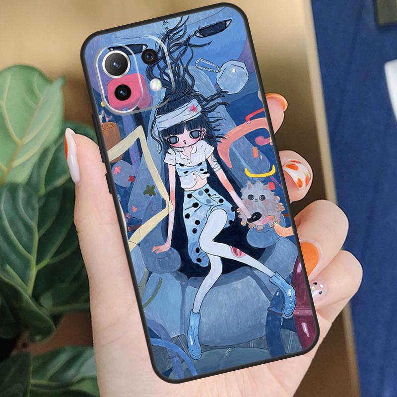 Мультяшный Эстетичный Чехол Aya Takano для Xiaomi 15 14 Ultra 13T 14T 15T Pro 17 Pro Max POCO F8 F7 F5 F6 X5 X6 X7 Pro Coque