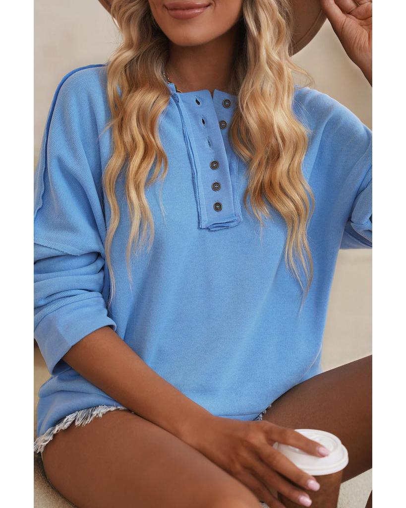 Azura Exchange Толстовка с капюшоном и пуговицами