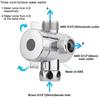 1/2 Inch Toilet Adjustable Arm Mounted T-adapter 3-Way Connector Shower Head Shunt Diverter Valve
