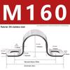 304 Stainless Steel U-Shaped Pipe Clamp for Horse Riding, Water Pipes, and Saddle Clips.