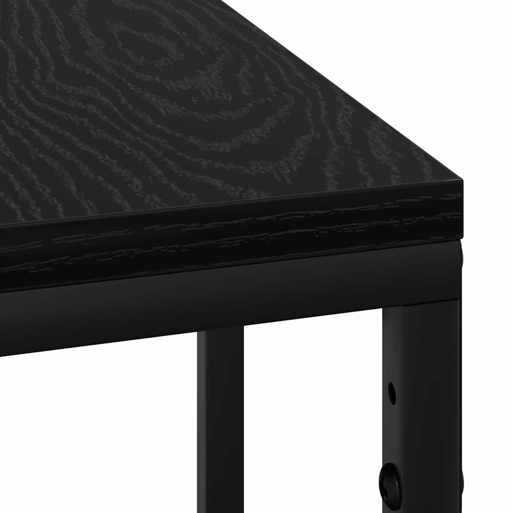 Nightstand Black Oak Look 41.5 x 26 x 60.5 cm