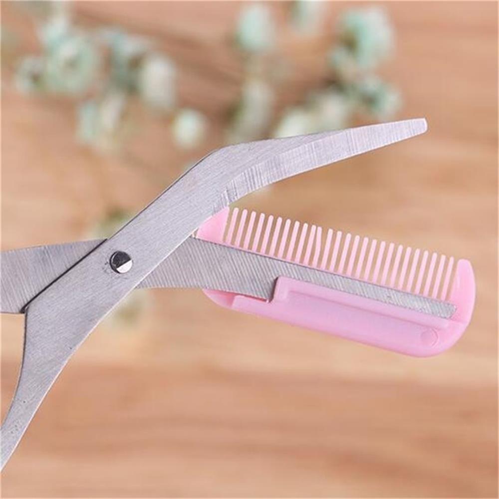 Красота Нержавеющая сталь Уход за бровями Ресницы Заколки для волос Триммер для бровей Расческа для удаления волос