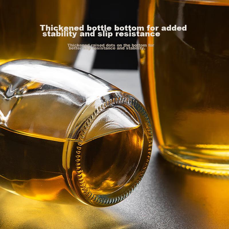 Sealed Glass Bottle for Home Kitchen Use, Sesame Oil, Tea Oil, Sesame Oil, Empty Bottle, Large Capacity, Specialized Bottle for Fragrant Oil