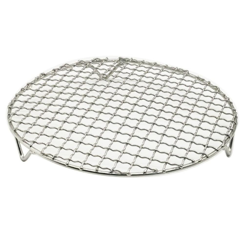 Round Shape BBQ Cooling Rack Stainless Steel Baking Rack Durable Air Fryer Rack Outdoor Camping
