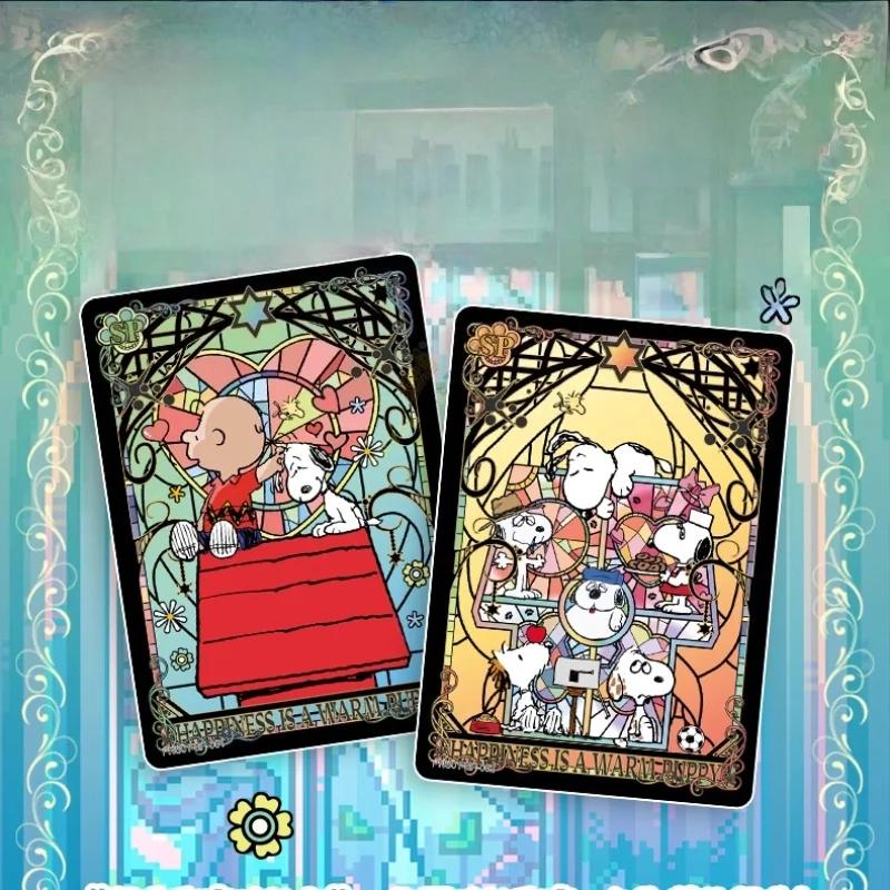 Snoopy Genuine Card Peanuts First Issue Collection Card Cartoon Surrounding Children's Toys Flash Card Holiday Gift