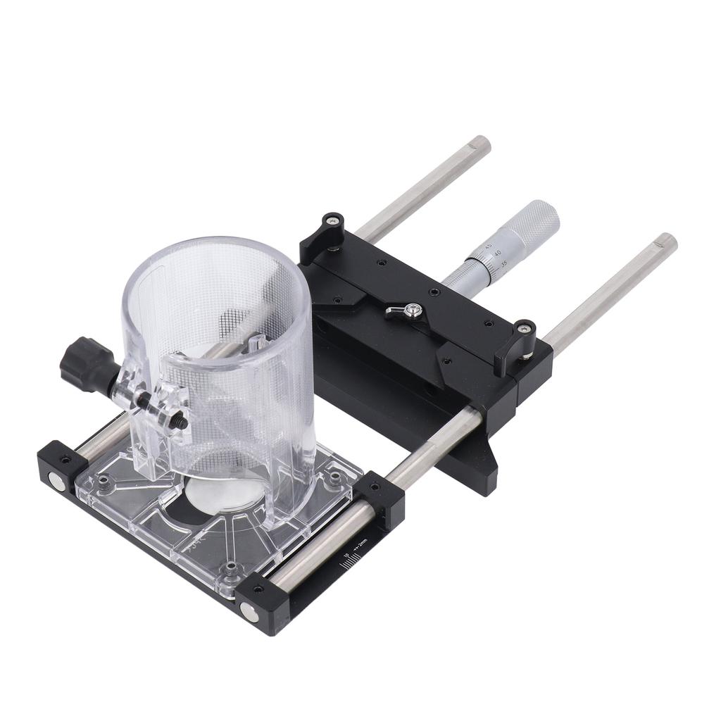 Фрезерный приспособление для каннелюр Алюминиевый сплав Точность 0,01 мм Диапазон от 0 до 18 мм Фрезерный приспособление 65 мм для деревообработки