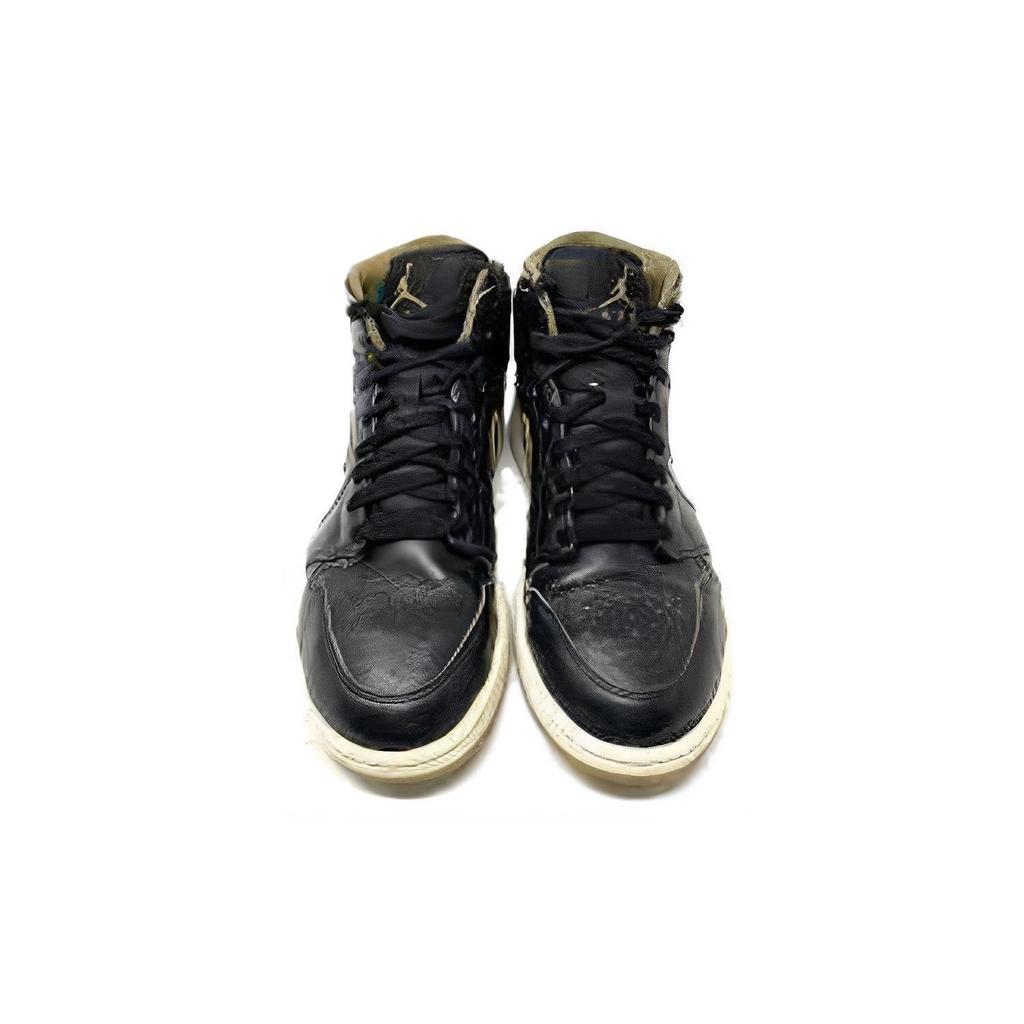 Jordan 1 Ретро Мид Черный Металлик Золотой 554724-042
