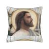 Christian Pillowcase Polyester Cushion Cover Decorative God Bless Jesus Christ Throw Pillow Case Cover Home Square cm