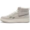 Club C 85 W+ Mid Fashion Comfortable Retro Versatile High-Top Sneakers Unisex Sneakers Gray White 24FRC909U4GW2