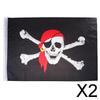 2x2ftx3ft Pirate with Red Bandana Flag Polyester 60x90cm Decors , Multi-Color, 2