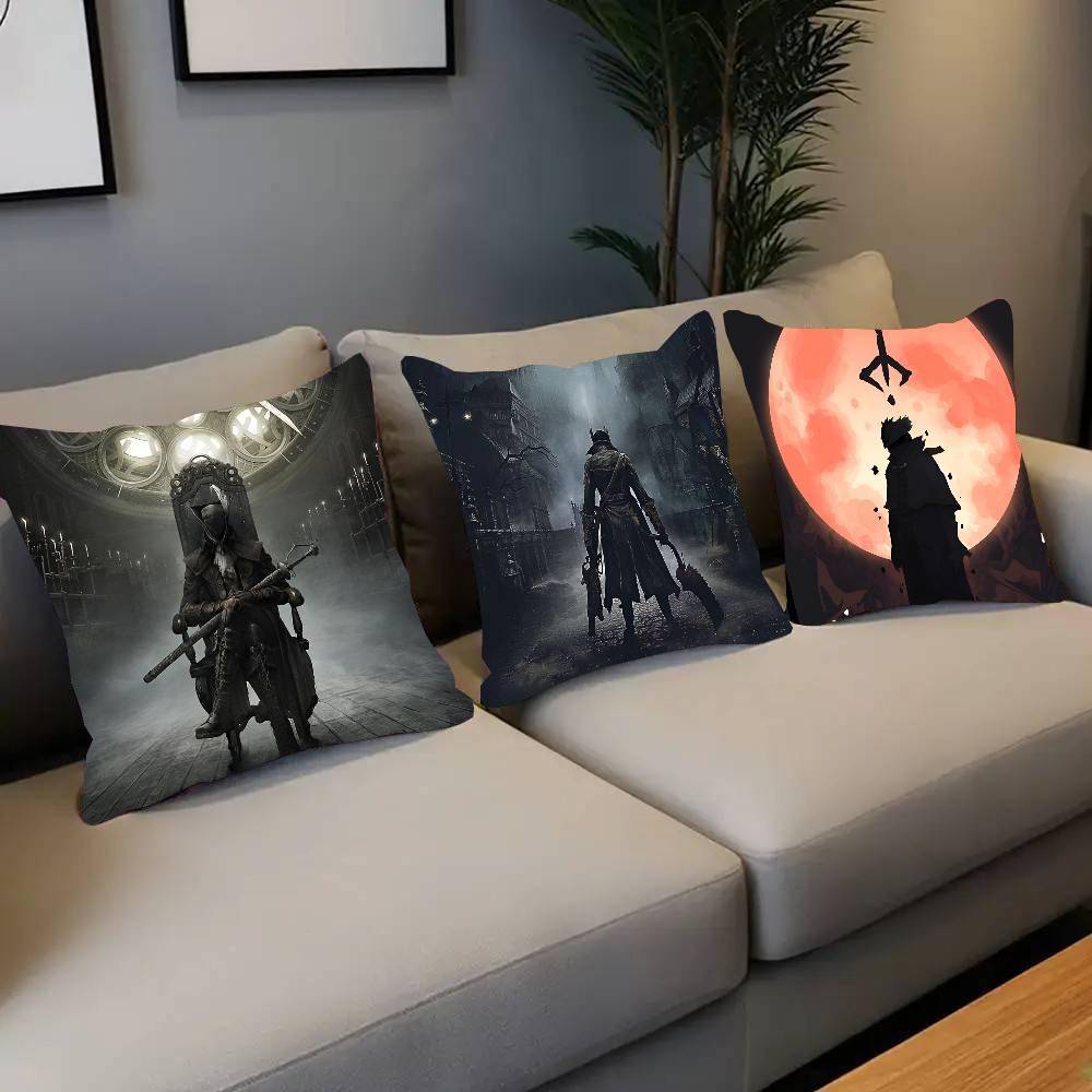 Игровой Bloodborne Наволочка Квадратная Подушка Спальня Диван Отдых Комфортная Подушка Автомобиль Гостиная Домашний Декор