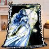 1PC Gothic Corpse Beauty In Bloom Flannel Blanket Gift, Suitable for Both Men And Women, Soft Ideal for Beds And Sofa, Birthday Or Christmas Gift