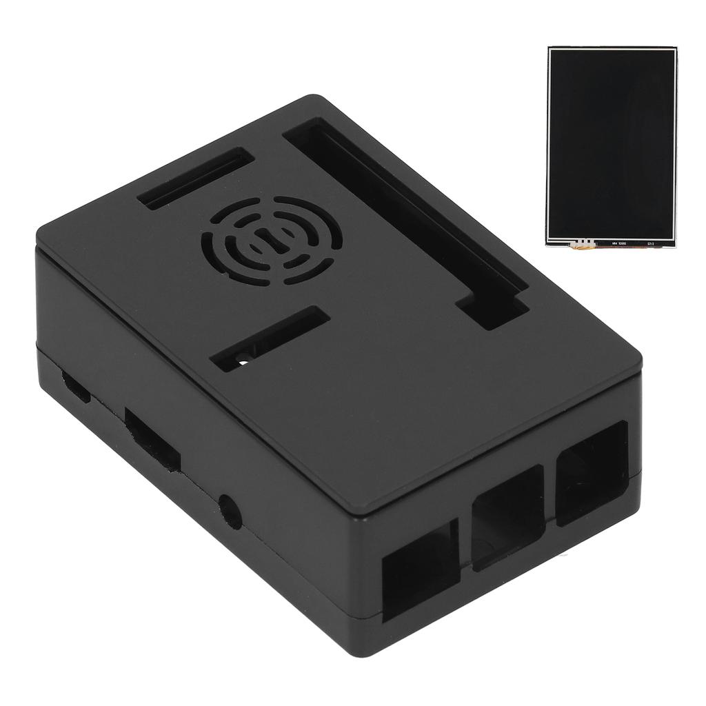 For Raspberry Pi Shell LCD Display Protective Box Electronic Component 480 * 320(Black Case 3.5in Screen )