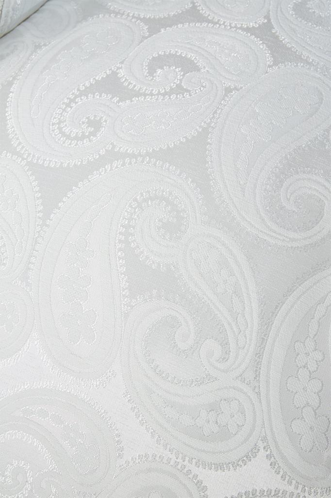 Sal Bedspread Set 3pcs, Coverlet 240x260, Pillowcase 50x70, Double Size, Cream