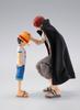 TAMASHII NATIONS ONE PIECE Shanks Monkey Luffy Childhood Action Figure - - & D. - - S.H.Figuarts