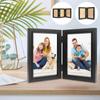 Rectangular Foldable Hinge Photo Frame Creative Combination Folding Frame  Desktop Decoration