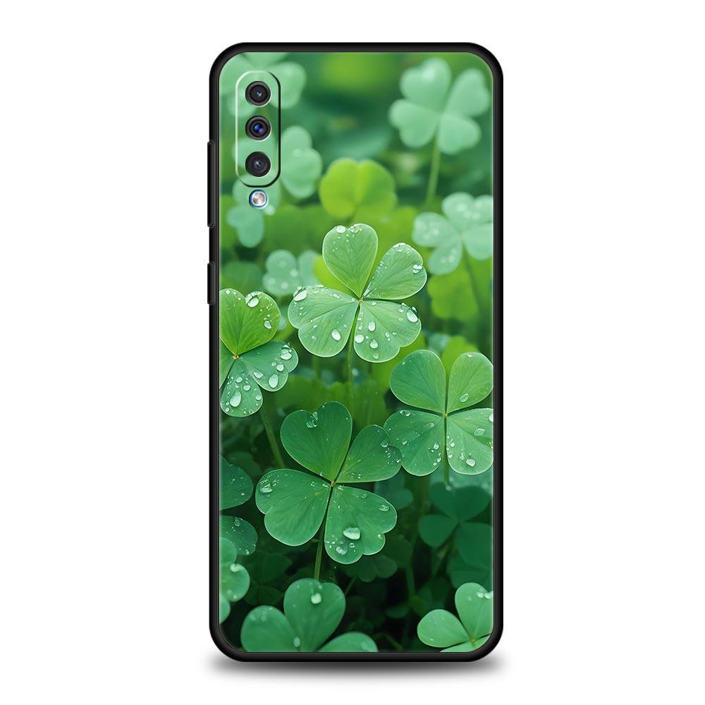 Милый Чехол для Телефона 'Счастливая Трава' Для Samsung A56 A36 A26 A54 A52 A24 A14 A50 A72 A70 A06 A12 A22 A34 A42 A32 A04s A16 5G
