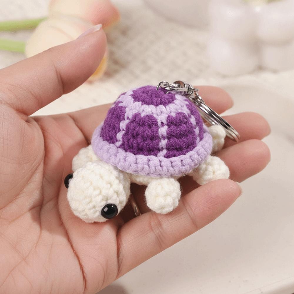 Mini Mini Knit Turtle Pendant Cartoon Tortoise Turtle Doll Pendant Keychain Kids Toys
