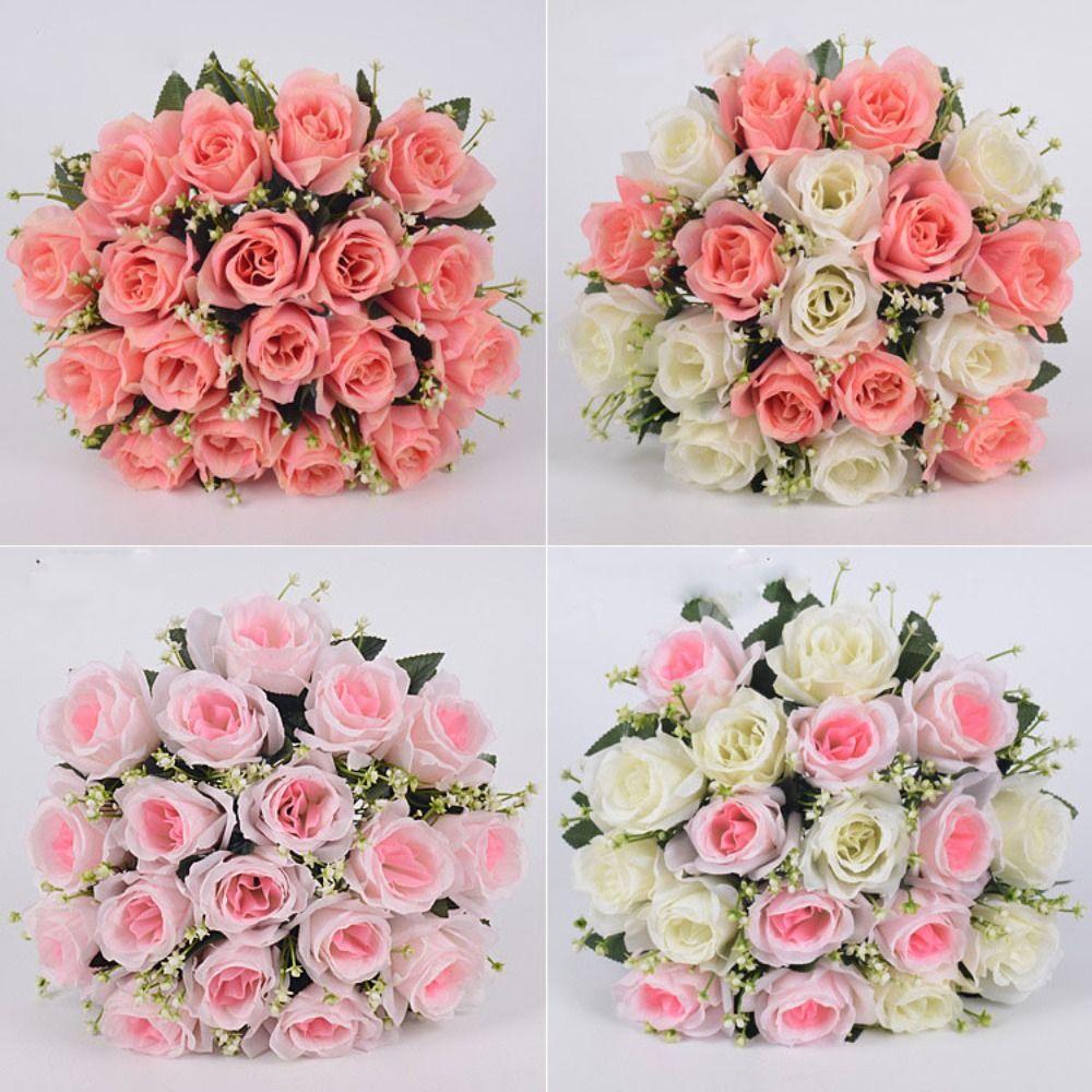 18 Head Valentine's Day Flowers Natural Simulated Rose Photography Photo Gift Home Decorative