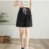 2022 Summer Fashion Korean Casual Shorts High Waist Wide Leg Women Simple Loose Harajuku Drawstring High Street Sweatshorts