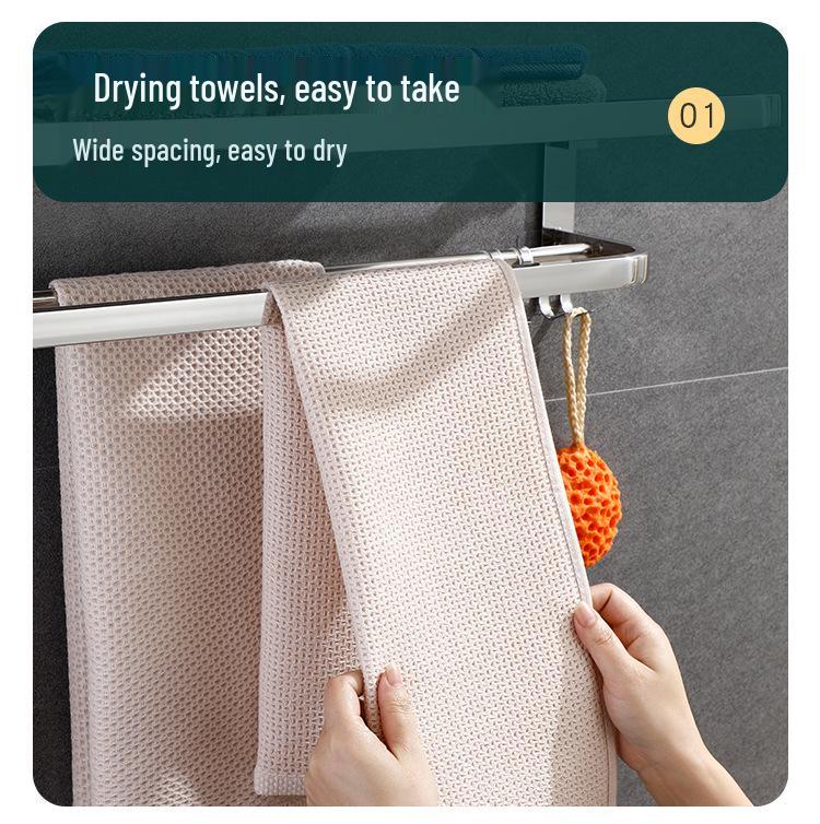 Настенная полка для ванной из нержавеющей стали 304 без сверления